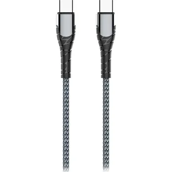 Datový kabel Colorway Datový Kabel USB-C/ USB-C/ 3A/ Fast Charging 65W/ 1m/ Šedivý