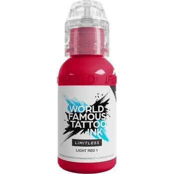 Tetovací barva WORLD FAMOUS LIMITLESS - LIGHT RED 1 - 30ML