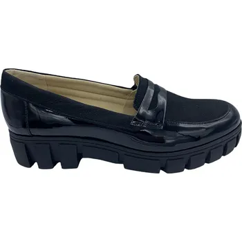 Dámské polobotky Dámské kožené mokasíny Kira 1793 černé Velikost: 41 (EU)