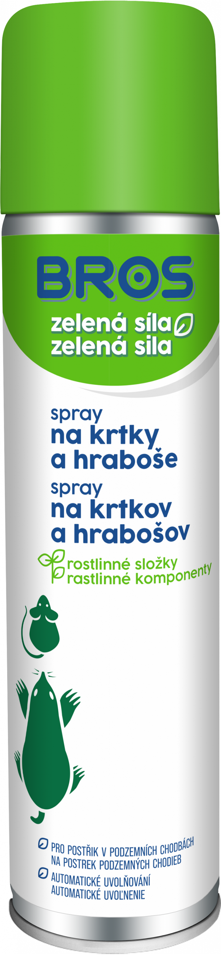 Bros Zelená síla Sprej na krtky a hraboše 400ml