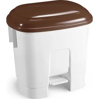 Odpadkový koš Odpadkový koš Derby L, 15 + 15 l - hnědé&nbsp;víko