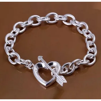 Souprava šperků Řetízkový náramek srdce a šíp (Náramky a řetízky)