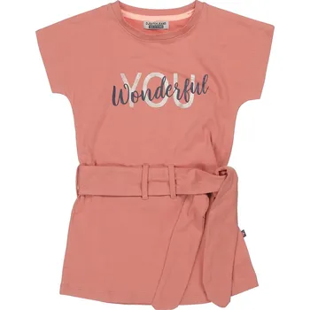 Dívčí šaty DUTCHJEANS DÍVČÍ ŠATY "YOU" Barva: starorůžová, Velikost: 146