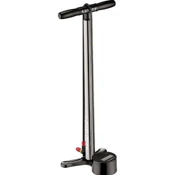 pumpička Dílenská pumpa Lezyne Dílenská pumpa Lezyne STEEL Digital Drive Matte Silver, 1850g