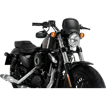 Plexi štít PUIG FRONTAL PLATE 20399C karbonový vzhled