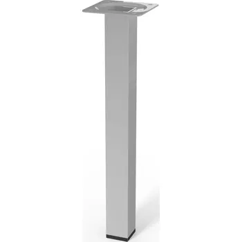 Stolová podnož Walteco Nábytková noha hranatá 25x25x250mm, šedá