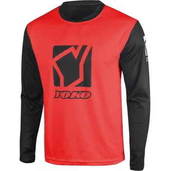 Sportovní oblečení Motokrosový dres YOKO SCRAMBLE černý / červený M