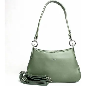 Tmavězelená kabelka na rameno i crossbody David Jones CM6418