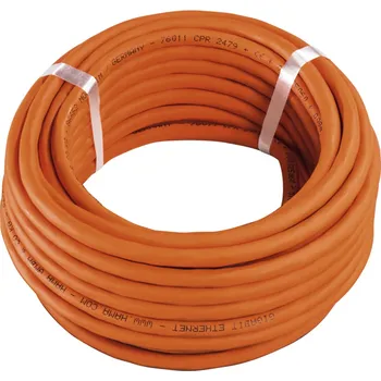 Síťový kabel Hama síťový patch kabel Cat7, 25 m, bez konektorů