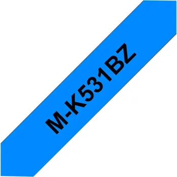 Pásek do tiskárny Páska Brother MK-531BZ (Černý tisk/modrý podklad)