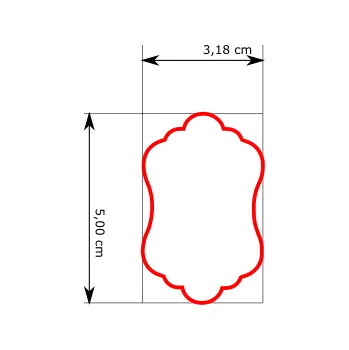 Vykrajovátko Naše Vykrajovátko Rámeček 9 Velikost: 5 cm Vykrajovátko