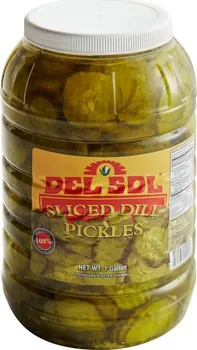 Nakládaná potravina Del Sol Sliced Dill Pickles 3,78 l