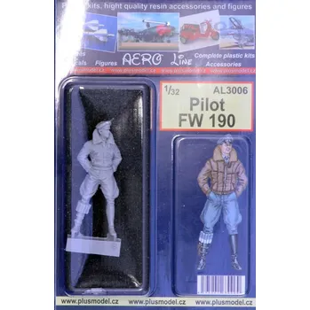 Plastikový model Plusmodel 1/32 Pilot Fw 190 (1 fig.)