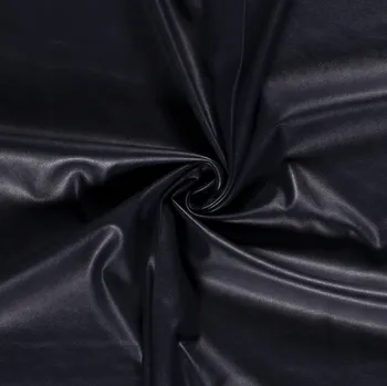 Elastická oděvní koženka tmavě modrá