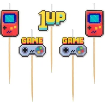 Dortová svíčka Godan Minecraft TNT Game On 5 ks