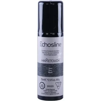 Barva na vlasy Echosline Hair Retouch Black - Korektor na vlasy černý 75 ml