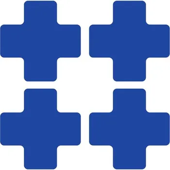 Kancelář Modrá extrémně odolná značka – kříž, 7,5 × 20 cm – XP 150