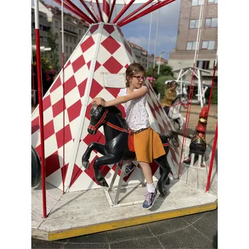 Dívčí sukně Kolová sukýnka okrová Velikost: 86/92