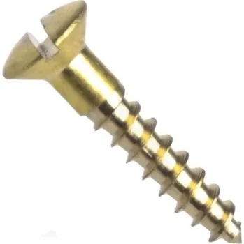 Vrut Din 95 vrut do dřeva, čočková hlava, průběžná drážka, mosaz, 3.5x40 mm