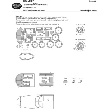 Plastikový model New Ware 1/48 Mask JD-1D Invader BASIC (ICM 48287)