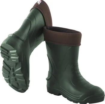 Pánské holínky Gumáky holínky Camminare Voyager khaki zelené se zateplením, ultralehké velikost: 43