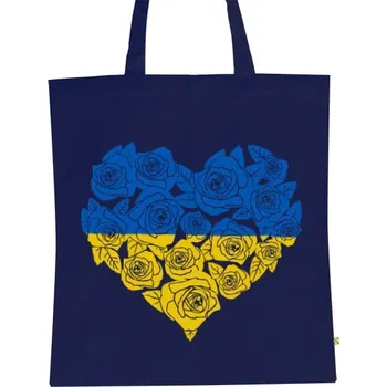 BIO plátěná taška s potiskem Ukrajina - podporujeme vás