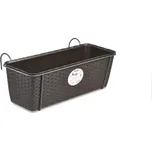 Truhlík na květiny NATURAL s háky 50 hnědá Hnědá