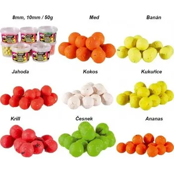 Boilies Saenger MS Range Mikro fluo boilie, 8mm Příchuť Banán