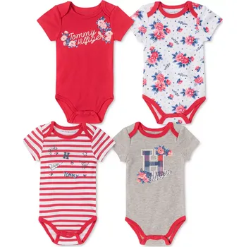 Kojenecká souprava Tommy Hilfiger červená bodýčka pro holčičku Anne 0 - 3 m
