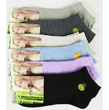 Dámské ponožky PESAIL Dámské bambusové kotníkové ponožky E35W Velikost: 35 - 38