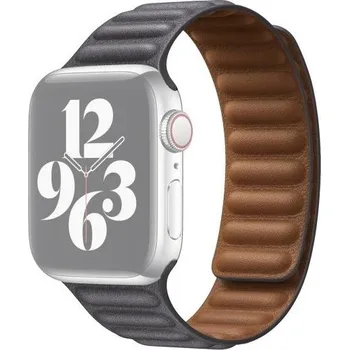 Řemínek na hodinky Řemínek kožený tah pro Apple Watch 42mm / 41mm / 40mm / 38mm - šedý