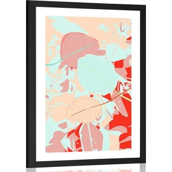 Plakát Dovido Plakát s paspartou barevné listy