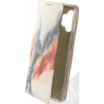 Pouzdro na mobilní telefon 1Mcz Trendy Book Mlhovina 7 flipové pouzdro pro Samsung Galaxy A32 5G bílá tmavě modrá červená (white dark blue red)