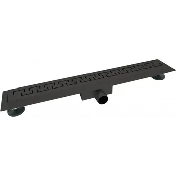 sprchový žlab Sprchový podlahový žlab černý 50 cm - GREEK M5003B