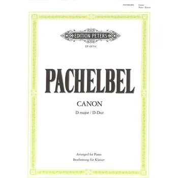 Canon in D major v jednoduch prav pro klavr 1373467