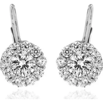 Náušnice Zlatnictví U Kostela Dámské náušnice s bílými zirkony 574b 606582765