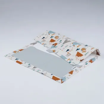 Přebalovací podložka Tulimese Cestovní přebalovací podložka béžové teepee šedozelená