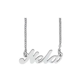 Řetízek Doria Řetízek z oceli se jménem NELA stříbrný