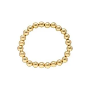 Náramek Doria Náramek korálkový zlatý z chirurgické oceli N112