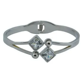 Náramek Doria Náramek stříbrný s krystaly z oceli B447