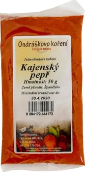 Koření Ondráškovo koření Kayenský pepř 50 g