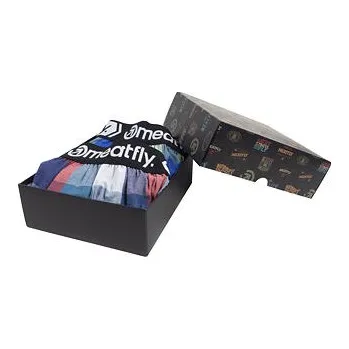 Trenýrky Meatfly pánské boxerky Gigi Navy Red / Green Gift Pack | Červená | Velikost XXL