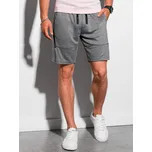 Pánské šortky OMBRE W296 ČERNÝ MELÍR S