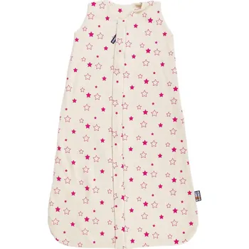 Kojenecký overall Kaarsgaren Letní spací pytel fuchsiové hvězdičky 80 cm biobavlna