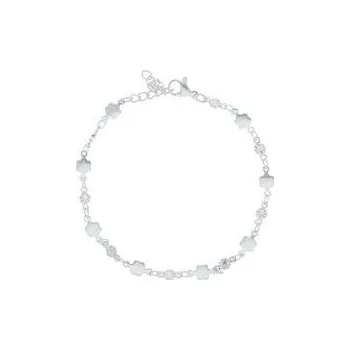 Náramek Doria Náramek s květinkami stříbrný z oceli N460