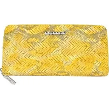 Peněženka Kožená peněženka žlutá - hadí vzor Monnari U108