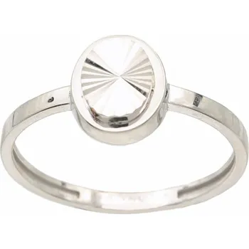 Prsten Zlatý prsten z bílého zlata PSD1809W, vel. 53, 1.35 g (585/1000)