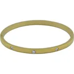 Doria Náramek zlatý z oceli se zirkony L119