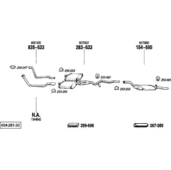 Těsnění výfuku těsnění Bosal 256-247