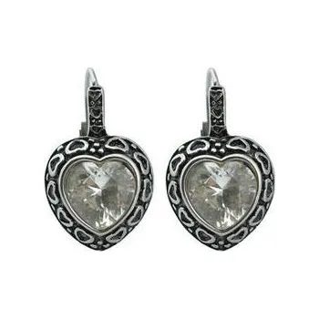 Náušnice Doria Náušnice stříbrné srdíčka se zirkony C128